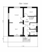 Проект небольшого одноэтажного дома с мансардой Rg5022z (Зеркальная версия) План2