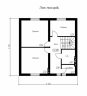 Проект небольшого одноэтажного дома с мансардой Rg5022 План4