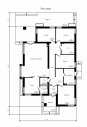 Проект комфортного одноэтажного дома с просторной террасой Rg5028 План2