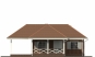 Одноэтажный дом с террасой и навесом Rg5034 Фасад2