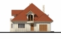 Дом с мансардой, гаражом, эркером, террасой и балконами Rg5044z (Зеркальная версия) Фасад1