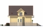 Дом с мансардой, эркером, гаражом, террасой и балконами Rg5054z (Зеркальная версия) Фасад2