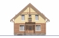 Дом с мансардой и террасой Rg5068z (Зеркальная версия) Фасад1