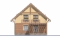 Дом с мансардой и террасой Rg5068z (Зеркальная версия) Фасад3