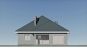 Одноэтажный дом с гаражом, террасой и тремя спальнями Rg5078z (Зеркальная версия) Фасад1