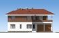 Двухэтажный дом с гаражом, террасой и балконами Rg5104 Фасад1