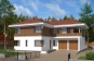 Двухэтажный дом с гаражом, террасой и балконами Rg5104z (Зеркальная версия) Вид1