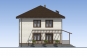 Проект двухэтажного жилого дома с террасами Rg5108 Фасад4