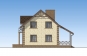 Одноэтажный дом с мансардой, гаражом, террасой и балконом Rg5115 Фасад2