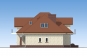 Одноэтажный дом с мансардой, гаражом, террасой и балконами Rg5120 Фасад2