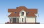 Одноэтажный дом с мансардой, гаражом, террасой и балконами Rg5120 Фасад4