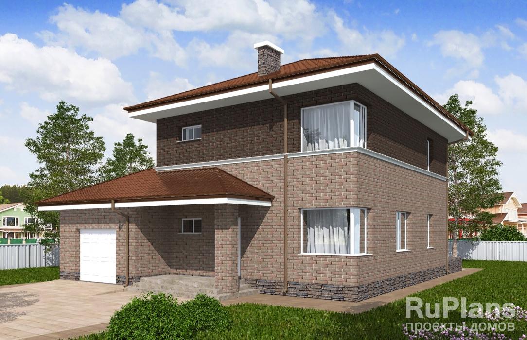 Rg5123 - Двухэтажный дом с гаражом, террасой и лоджией