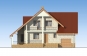 Одноэтажный дом с мансардой, гаражом, террасой и балконом Rg5125 Фасад1