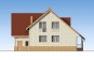 Одноэтажный дом с мансардой, гаражом, террасой и балконом Rg5125 Фасад3