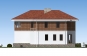 Двухэтажный дом с цоколем, гаражом, террасой и балконом Rg5128 Фасад4