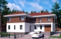 Двухэтажный дом с цоколем, гаражом, террасой и балконом Rg5128 Вид1