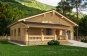 Проект деревянного дома с террасами и гаражом Rg5131 Вид1