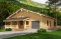 Проект деревянного дома с террасами и гаражом Rg5131 Вид2