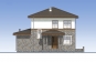 Проект двухэтажного жилого дома с террасой и балконом Rg5132z (Зеркальная версия) Фасад1