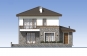 Проект двухэтажного жилого дома с террасой и балконом Rg5132 Фасад3