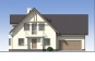 Проект одноэтажного жилого дома с мансардой, террасой и гаражом Rg5133 Фасад1