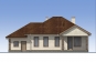 Проект одноэтажного жилого дома с террасой и гаражом Rg5137 Фасад3