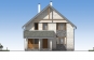 Одноэтажный дом с мансардой и крыльцом Rg5142 Фасад1