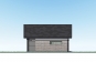 Эскизный проект одноэтажного гаража на две машины с мастерской Rg5146z (Зеркальная версия) Фасад4