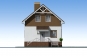 Индивидуальный одноэтажный жилой дом с подвалом, мансардой и террасой Rg5151z (Зеркальная версия) Фасад2