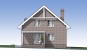 Проект одноэтажного жилого дома с мансардой и террасой Rg5156 Фасад3
