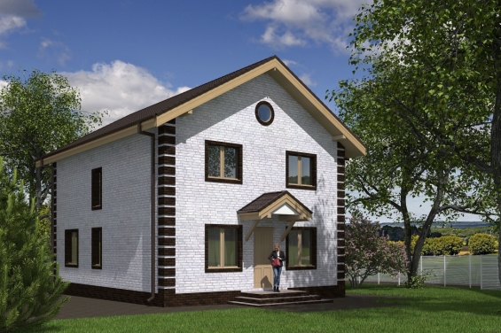 Rg5165 - Проект двухэтажного жилого дома