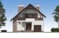 Одноэтажный дом с мансардой, гаражом, террасой и балконами Rg5167z (Зеркальная версия) Фасад1