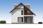 Одноэтажный дом с мансардой, гаражом, террасой и балконами Rg5167 Фасад3