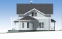 Одноэтажный дом с мансардой, террасой и балконом Rg5172z (Зеркальная версия) Фасад4