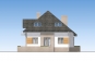 Одноэтажный дом с мансардой, террасой и балконами Rg5173z (Зеркальная версия) Фасад3