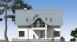 Проект одноэтажного жилого дома с мансардой Rg5177z (Зеркальная версия) Фасад1