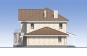 Проект двухэтажного жилого дома с подвалом Rg5180 Фасад2