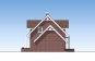 Одноэтажный дом с подвалом, мансардой, гаражом и балконами Rg5185 Фасад4