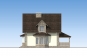 Одноэтажный дом с мансардой, гаражом, террасой и эркером Rg5186 Фасад2
