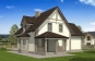Одноэтажный дом с мансардой, гаражом, террасой и эркером Rg5186 Вид4