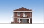 Двухэтажный дом с гаражом, террасой и балконами Rg5191z (Зеркальная версия) Фасад2