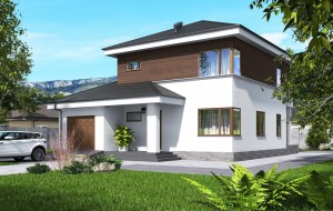 Проект индивидуального двухэтажного жилого дома Rg5195