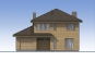 Проект двухэтажного жилого дома с гаражом и террасой Rg5200z (Зеркальная версия) Фасад1