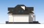 Одноэтажный дом с подвалом, мансардой, гаражом, террасой и балконом Rg5204z (Зеркальная версия) Фасад2