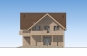Одноэтажный дом с мансардой, гаражом, террасой и балконами Rg5205z (Зеркальная версия) Фасад2
