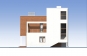 Проект двухэтажного жилого дома с эксплуатируемой кровлей Rg5218z (Зеркальная версия) Фасад1