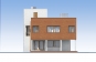 Проект двухэтажного жилого дома с эксплуатируемой кровлей Rg5218 Фасад3