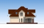 Одноэтажный дом с мансардой, гаражом, террасой и балконами Rg5220 Фасад2