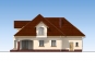 Одноэтажный дом с мансардой, гаражом, террасой и балконами Rg5220z (Зеркальная версия) Фасад3