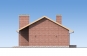 Одноэтажный дом с террасой Rg5221z (Зеркальная версия) Фасад4